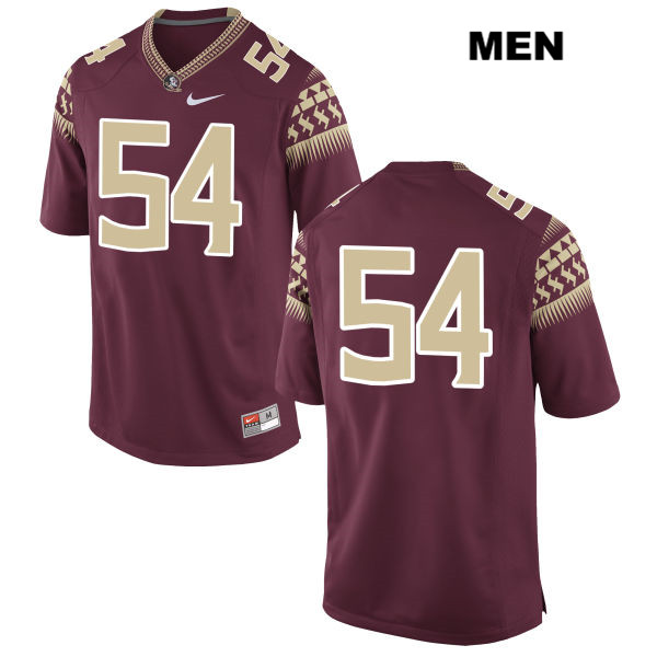 Men's NCAA Nike Florida State Seminoles #54 Alec Eberle College No Name Red Stitched Authentic Football Jersey HYV4169OT